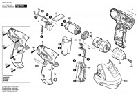 Bosch 3 603 J54 000 Psr 10,8 Li Cordless Drill Driver 10.8 V / Eu Spare Parts